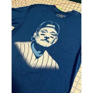 Bill Murray Chicago Cubs Baseball Hat Chive Tees T-Shirt LARGE Blue SNL Funny